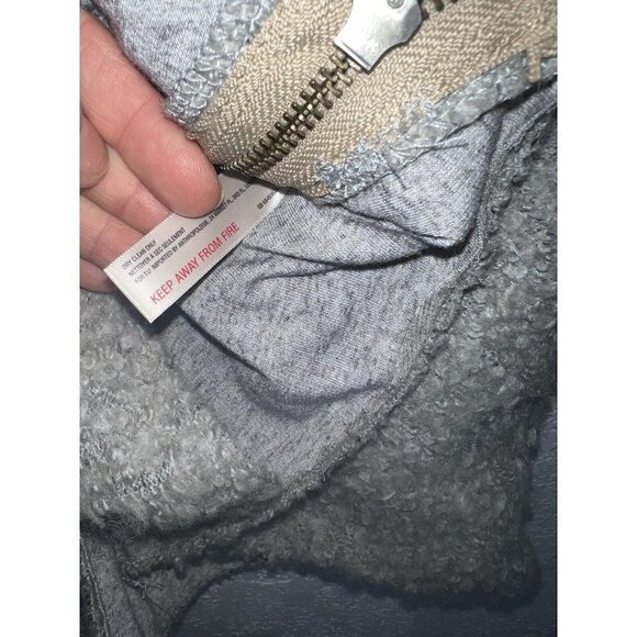 SATURDAY Sunday Anthropologie Women's Sherpa Faux Suede Moto Vest Size Small R - Picture 7 of 7